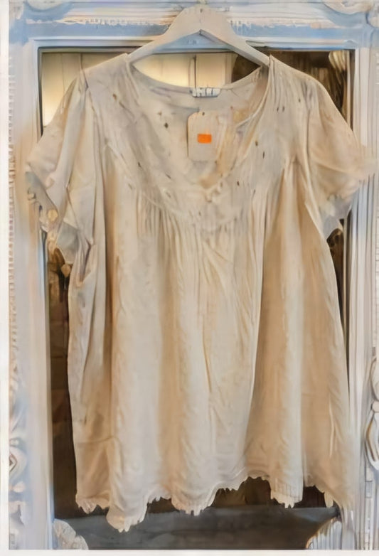 Blusa cuello pico