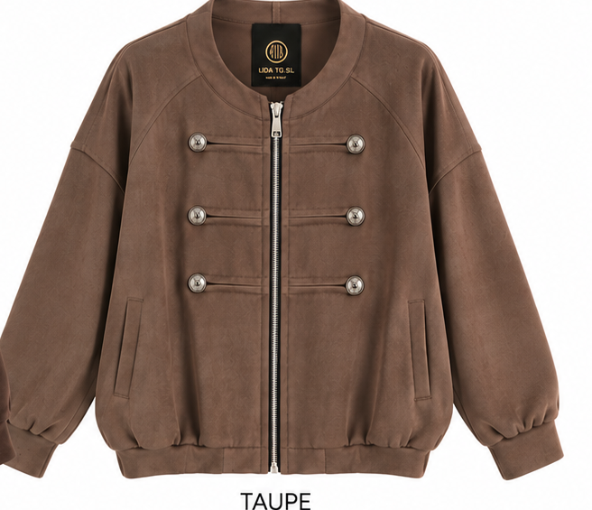 Bomber oversize antelina 26899 taupe