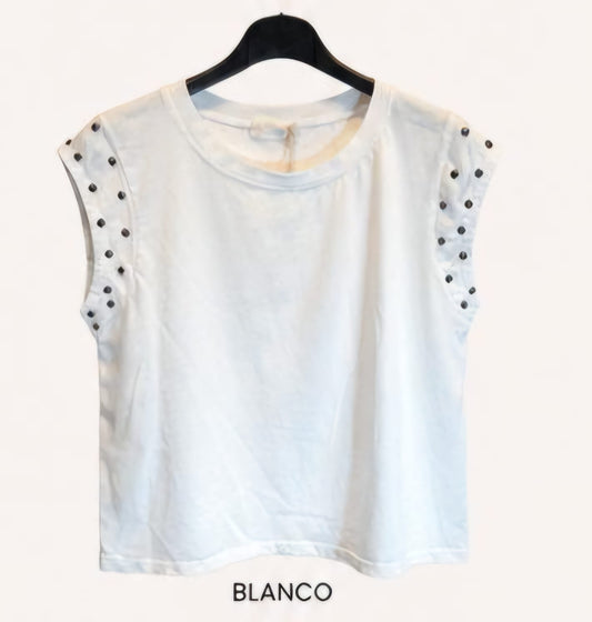 Camiseta algodon perlas