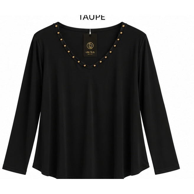Blusa tachuelas 986998 negro