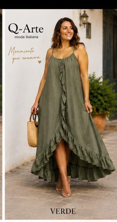 Vestido volantes