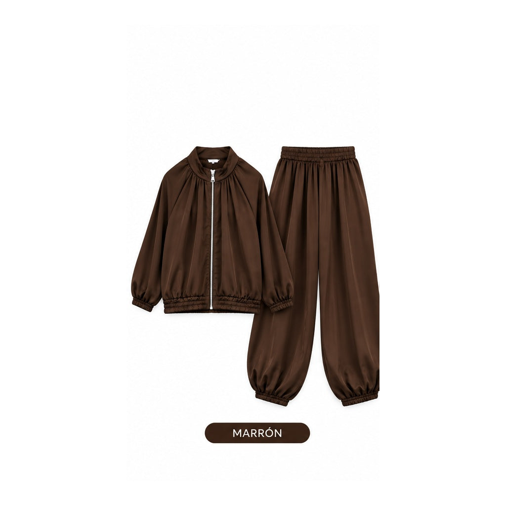 Conjunto Ref. 12123 marrón chocolate