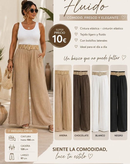 Pantalon con cinturon
