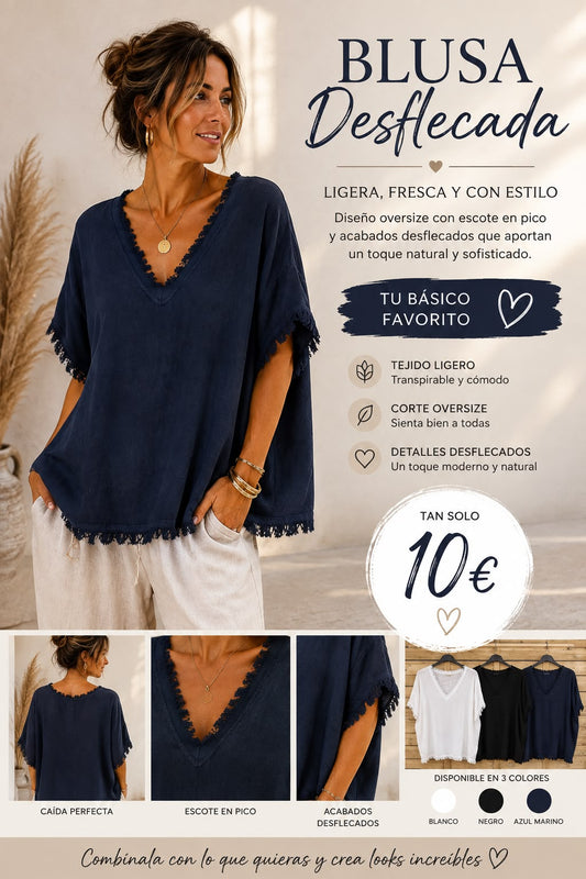 Blusa Desflecada