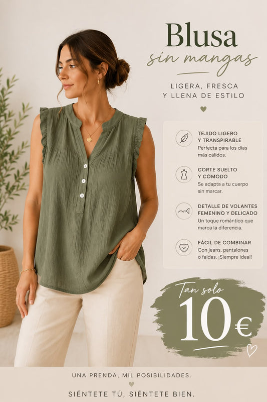 Blusa sin Mangas