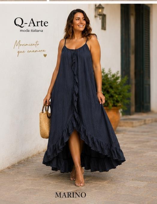 Vestido volantes