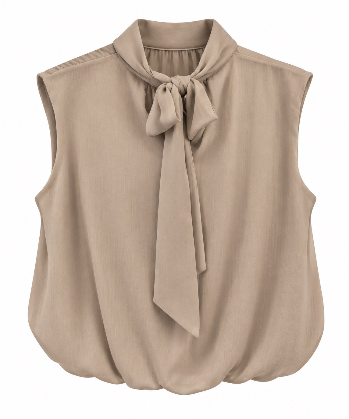 Blusa lazada sin mangas beige, referencia 61163