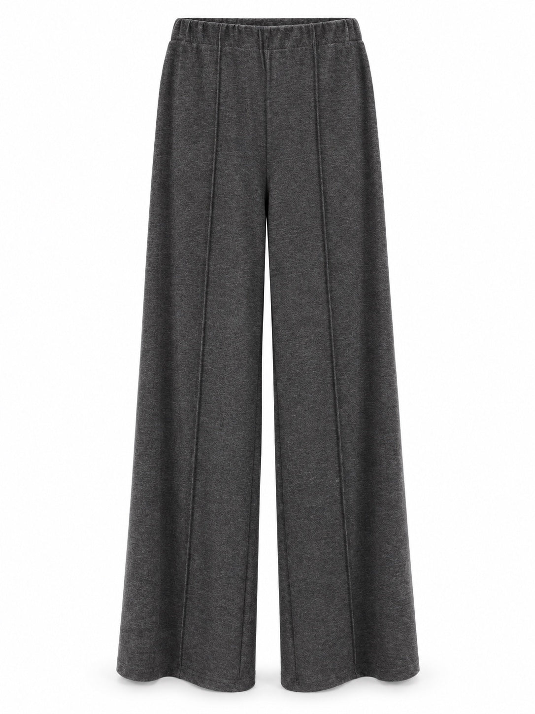 Pantalón de punto ancho gris oscuro - Ref. 1613