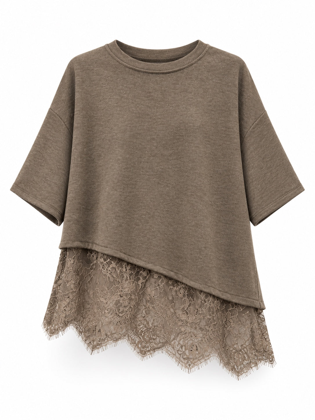 Top con encaje topo - Ref. 52385